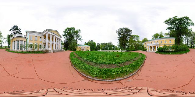 заповедник Горки Ленинские фото главного ансамбля панорама