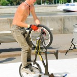 BMX Flatland competition photo