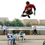 Roller style jump photo rollerblading